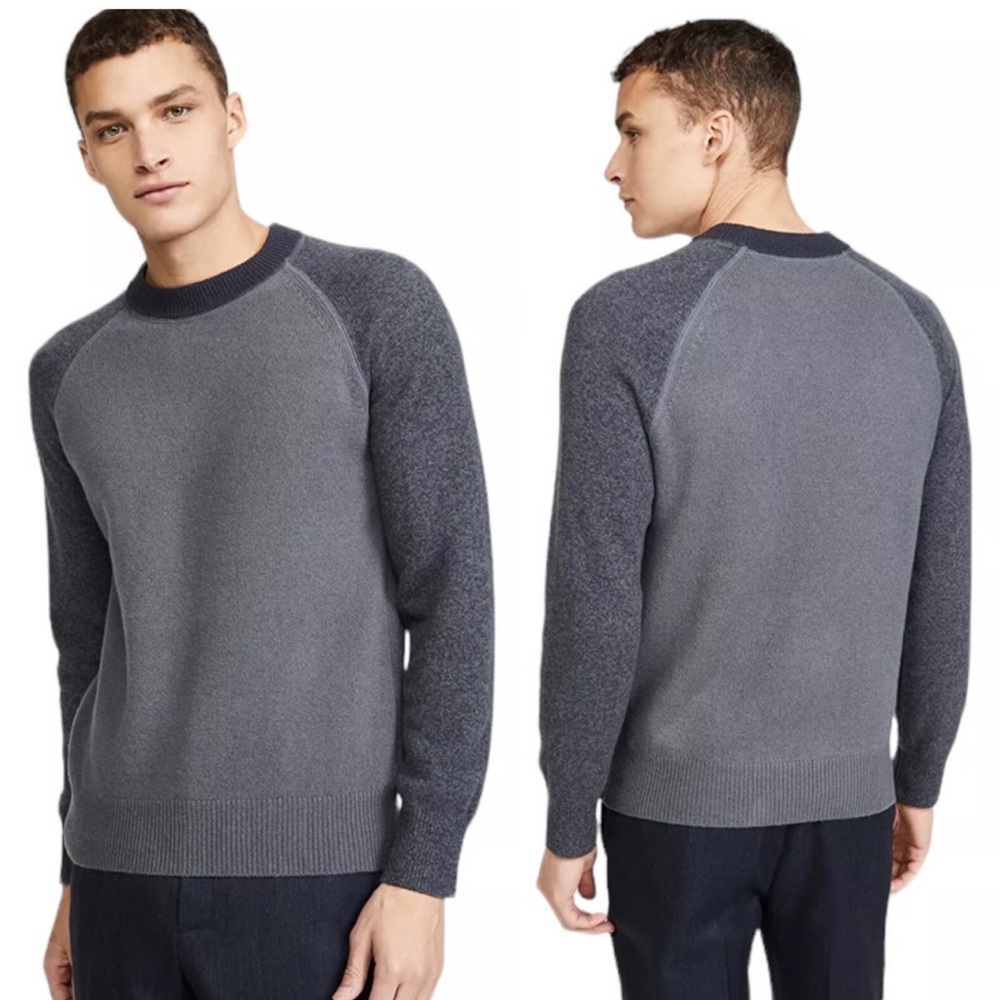 NWT Club Monaco Men's Charcoal Crewneck Sweater wool
